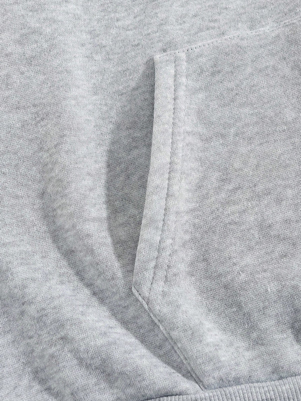 Ezwear sudadera holgada con estampado de lema casual de uso diario para damas, para otono/invierno