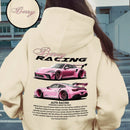 Camiseta informal con estampado, sudadera suelta con capucha, regalo para entusiastas de los autos, camiseta a juego con tematica de autos
