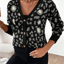 Essnce cardigan de manga larga con botones para mujer, diseno minimalista para uso diario