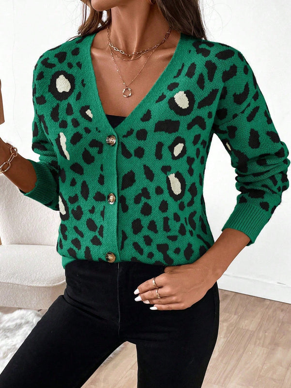 Essnce cardigan de manga larga con botones para mujer, diseno minimalista para uso diario