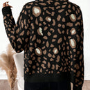 Essnce cardigan de manga larga con botones para mujer, diseno minimalista para uso diario