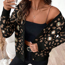 Essnce cardigan de manga larga con botones para mujer, diseno minimalista para uso diario