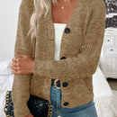 Frenchy chaqueta de punto grueso informal para mujer, otono/invierno