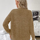 Frenchy chaqueta de punto grueso informal para mujer, otono/invierno