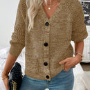 Frenchy chaqueta de punto grueso informal para mujer, otono/invierno