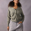 Athiral 1 pieza cardigan casual de un solo botonadura, de manga larga con hombros caidos, de un solo color, para mujer, ideal para otono/invierno
