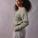 Athiral 1 pieza cardigan casual de un solo botonadura, de manga larga con hombros caidos, de un solo color, para mujer, ideal para otono/invierno