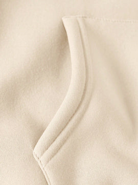 Ezwear 1 pieza sudadera con capucha de manga larga con estampado de letras y bolsillos para mujeres