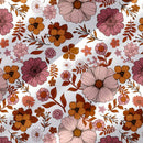 Lune sudadera con capucha de estampado floral vintage todo sobre en estilo minimalista casual, adecuada para otono/invierno