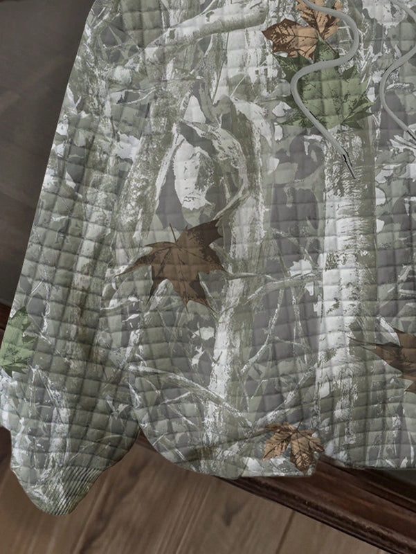 Ezwear sudadera holgada con capucha de felpa gruesa con estampado minimalista casual de leopardo y estrella en blanco para mujeres