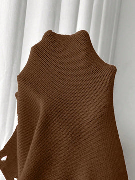 Moosta mujer chaqueta de punto de unicolor con cuello redondo, manga larga, de abotonadura sencilla, versatil y de moda, para otono/invierno
