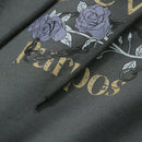 Dazy sudadera de felpa con estampado de letras de estilo callejero retro para mujer