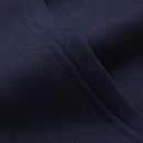 Dazy sudadera con capucha de felpa informal con adorno de letras de tendencia para mujeres