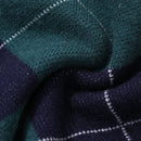 Dazy cardigan con bloques de color y argyle para mujer, informal para otono/invierno
