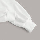 Ezwear sudadera corta con capucha y cordon para mujer