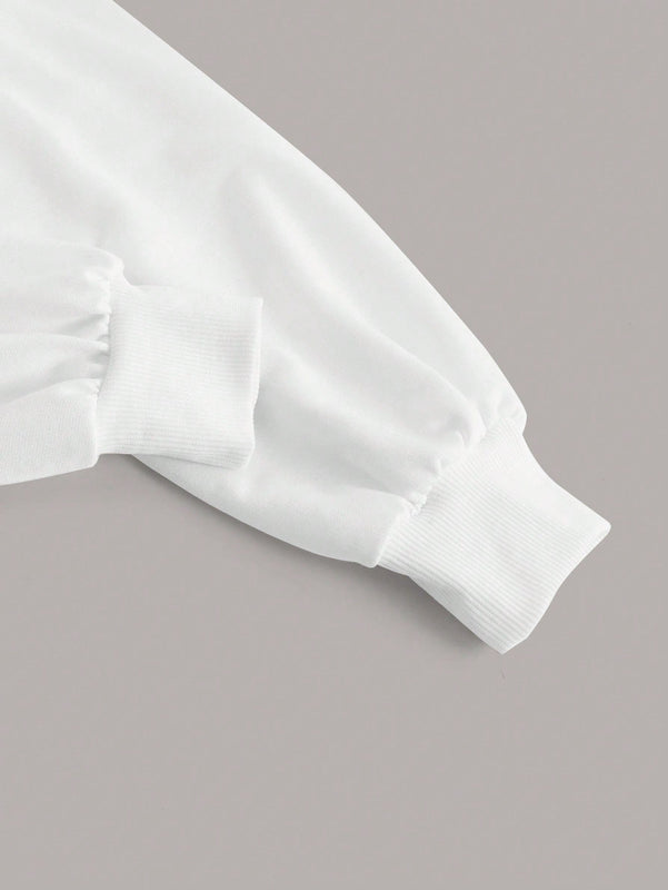 Ezwear sudadera corta con capucha y cordon para mujer
