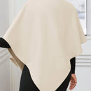 Lady poncho para mujer con diseno de drapeado en la cintura y lazo
