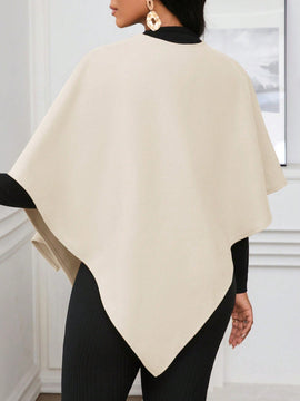 Lady poncho para mujer con diseno de drapeado en la cintura y lazo