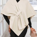Lady poncho para mujer con diseno de drapeado en la cintura y lazo