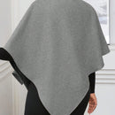 Lady poncho para mujer con diseno de drapeado en la cintura y lazo