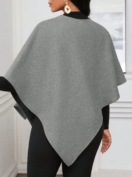 Lady poncho para mujer con diseno de drapeado en la cintura y lazo