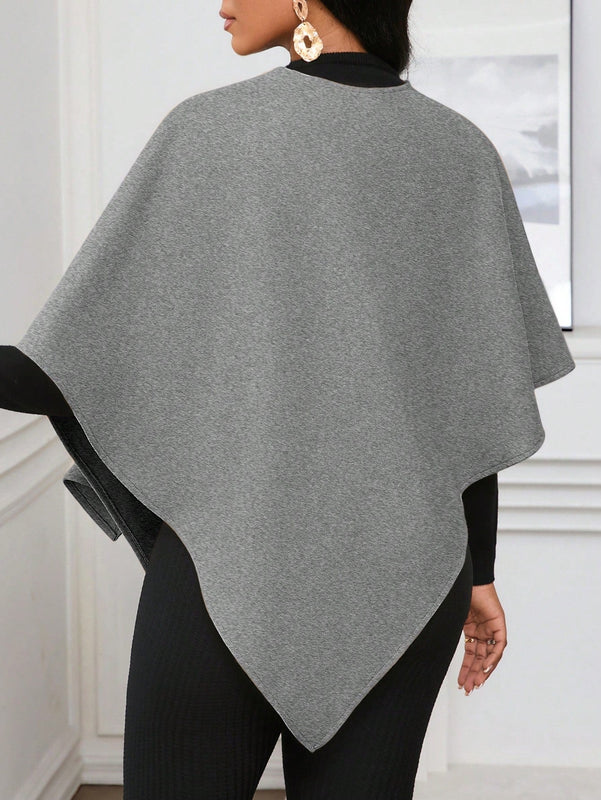 Lady poncho para mujer con diseno de drapeado en la cintura y lazo