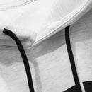 Dazy sudadera con capucha casual holgada de manga larga y hombros caidos con estampado de letras, ropa de calle de otono para mujer