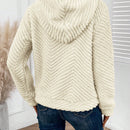 Lune sudadera fuzzy rosa superabrigada para mujer