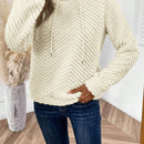 Lune sudadera fuzzy rosa superabrigada para mujer