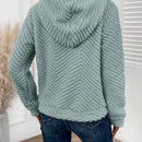 Lune sudadera fuzzy rosa superabrigada para mujer