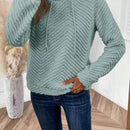 Lune sudadera fuzzy rosa superabrigada para mujer