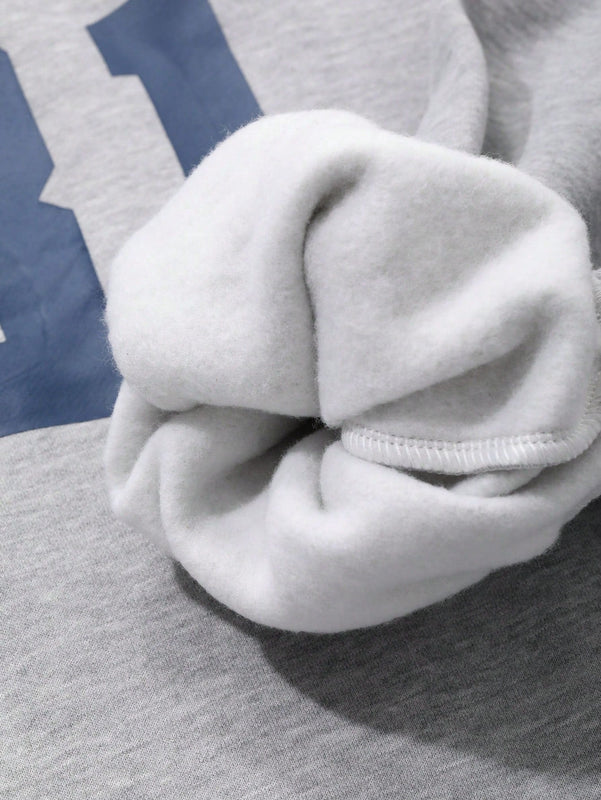 Dazy 1 pieza sudadera con capucha simple con estampado grafico para mujer, uso casual diario