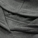 Dazy sudadera con capucha de unicolor, de ajuste holgado y de manga larga para mujeres