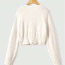 Romwe kawaii cardigan con lazo y contraste de color para mujer