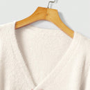 Romwe kawaii cardigan con lazo y contraste de color para mujer