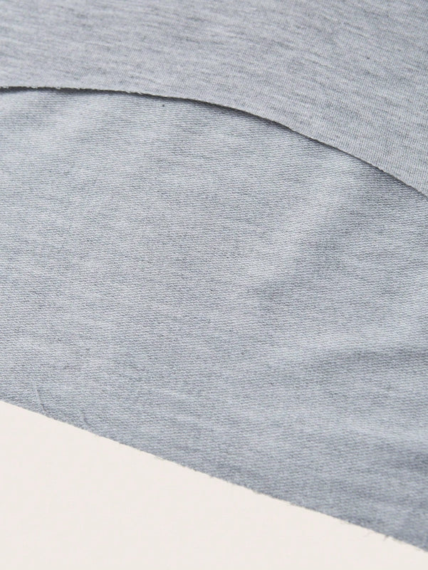Ezwear sudadera corta con capucha de cordon solido para mujer