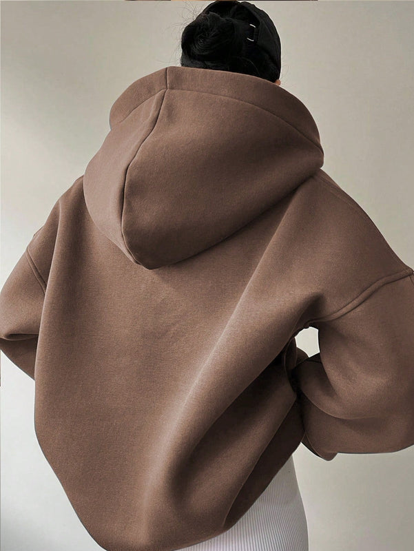 Essnce sudadera con capucha informal con estampado de letras para mujer, para uso diario