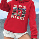 Sudadera unisex elegante, estilo regular, con capucha y cordon, informal, de manga larga
