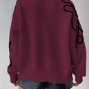 Frenchy cardigan casual de mujer con bloqueo de color y estampado floral, para otono/invierno