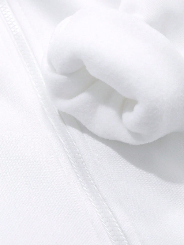 Dazy sudadera con capucha forrada de felpa con detalle de costura en contraste, de ajuste casual