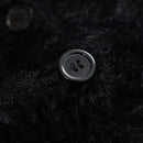 Lune cardigan informal de manga larga de un solo pecho con cuello en v de unicolor para mujeres