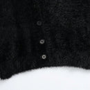Lune cardigan informal de manga larga de un solo pecho con cuello en v de unicolor para mujeres
