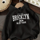 Attitoon sudadera holgada con capucha para mujer con estampado de estilo retro americano en ingles, adecuada para primavera, otono e invierno