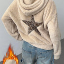 Ezwear sudadera holgada con grafico impreso "cute but psycho" de estilo minimalista casual, apta para otono e invierno