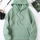Essnce sudadera con capucha de manga larga de ajuste regular para mujer con estampado grafico de lema de mariposa y relampago para otono/invierno