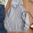 Essnce sudadera con capucha de manga larga de ajuste regular para mujer con estampado grafico de lema de mariposa y relampago para otono/invierno