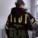 Essnce sudadera con capucha de ajuste holgado y cordon, con estampado de lema, para mujer, para otono/invierno