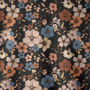 Lune sudadera con capucha de estampado floral vintage todo sobre en estilo minimalista casual, adecuada para otono/invierno