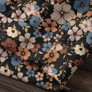 Lune sudadera con capucha de estampado floral vintage todo sobre en estilo minimalista casual, adecuada para otono/invierno