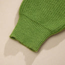 Bizwear cardigan verde tejido, forrado de polar, manga larga, abierto por delante, conjunto de fiesta navidena para mujer, ropa de oficina para otono/invierno